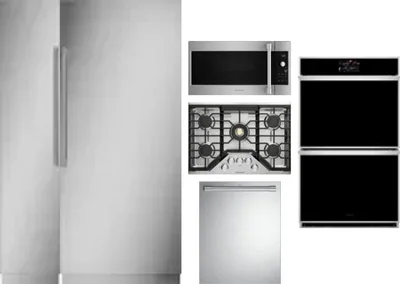 6 Piece Package Includes Refrigerator, Freezer, Cooktop, Wall Oven, Microwave And Dishwasher