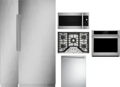 6 Piece Package Includes Refrigerator, Freezer, Cooktop, Wall Oven, Microwave And Dishwasher