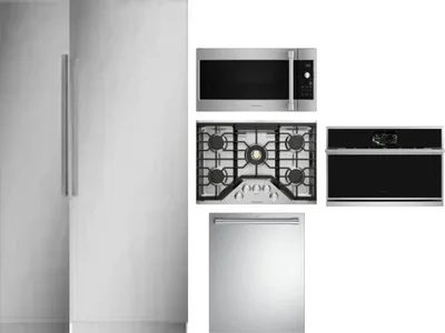 6 Piece Package Includes Refrigerator, Freezer, Cooktop, Wall Oven, Microwave And Dishwasher