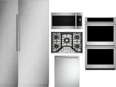 6 Piece Package Includes Refrigerator, Freezer, Cooktop, Wall Oven, Microwave And Dishwasher