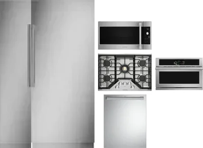 6 Piece Package Includes Refrigerator, Freezer, Cooktop, Wall Oven, Microwave And Dishwasher