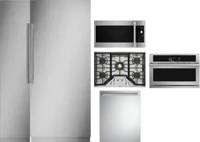 6 Piece Package Includes Refrigerator, Freezer, Cooktop, Wall Oven, Microwave And Dishwasher