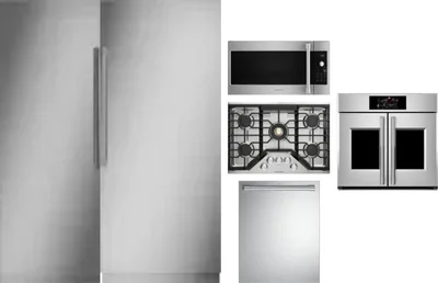 6 Piece Package Includes Refrigerator, Freezer, Cooktop, Wall Oven, Microwave And Dishwasher