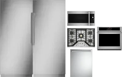 6 Piece Package Includes Refrigerator, Freezer, Cooktop, Wall Oven, Microwave And Dishwasher