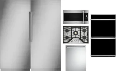 6 Piece Package Includes Refrigerator, Freezer, Cooktop, Wall Oven, Microwave And Dishwasher