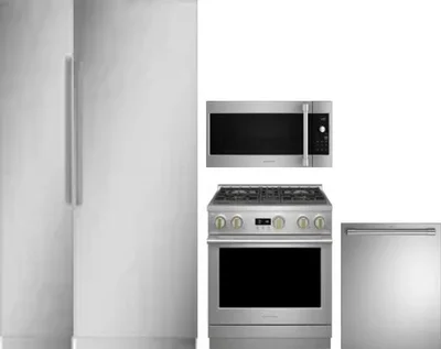 5 Piece Package Includes Refrigerator, Freezer, Range, Microwave And Dishwasher