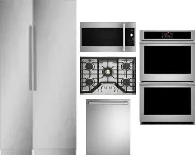6 Piece Package Includes Refrigerator, Freezer, Cooktop, Wall Oven, Microwave And Dishwasher