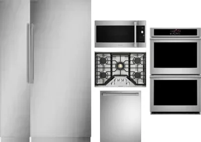 6 Piece Package Includes Refrigerator, Freezer, Cooktop, Wall Oven, Microwave And Dishwasher