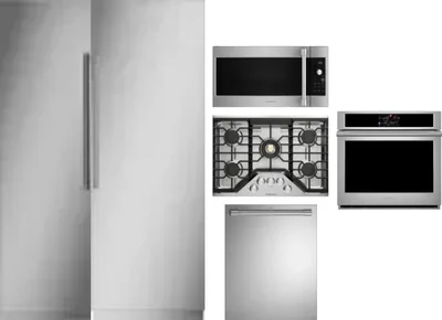 6 Piece Package Includes Refrigerator, Freezer, Cooktop, Wall Oven, Microwave And Dishwasher