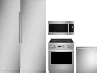 5 Piece Package Includes Refrigerator, Freezer, Range, Microwave And Dishwasher