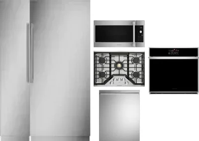 6 Piece Package Includes Refrigerator, Freezer, Cooktop, Wall Oven, Microwave And Dishwasher