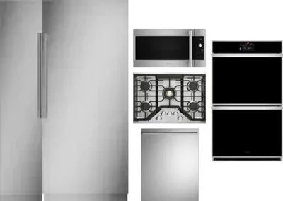 6 Piece Package Includes Refrigerator, Freezer, Cooktop, Wall Oven, Microwave And Dishwasher