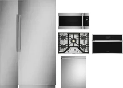 6 Piece Package Includes Refrigerator, Freezer, Cooktop, Wall Oven, Microwave And Dishwasher