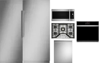 6 Piece Package Includes Refrigerator, Freezer, Cooktop, Wall Oven, Microwave And Dishwasher