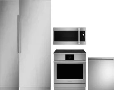 5 Piece Package Includes Refrigerator, Freezer, Range, Microwave And Dishwasher
