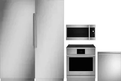 5 Piece Package Includes Refrigerator, Freezer, Range, Microwave And Dishwasher