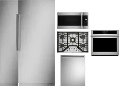 6 Piece Package Includes Refrigerator, Freezer, Cooktop, Wall Oven, Microwave And Dishwasher