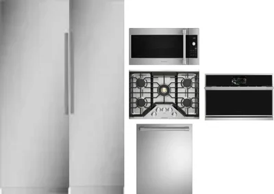 6 Piece Package Includes Refrigerator, Freezer, Cooktop, Wall Oven, Microwave And Dishwasher