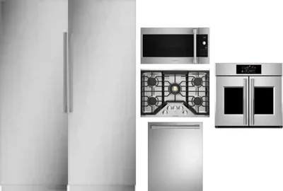6 Piece Package Includes Refrigerator, Freezer, Cooktop, Wall Oven, Microwave And Dishwasher