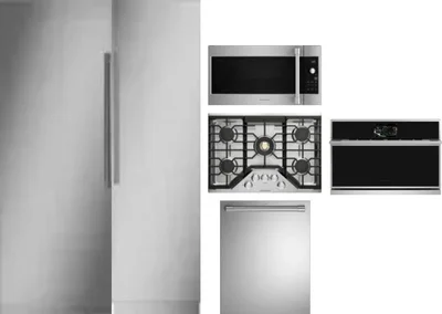 6 Piece Package Includes Refrigerator, Freezer, Cooktop, Wall Oven, Microwave And Dishwasher