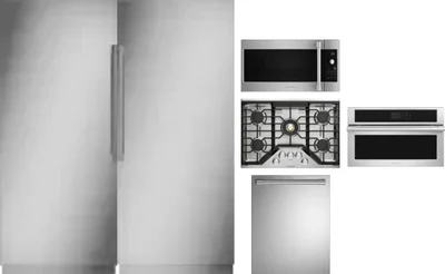 6 Piece Package Includes Refrigerator, Freezer, Cooktop, Wall Oven, Microwave And Dishwasher