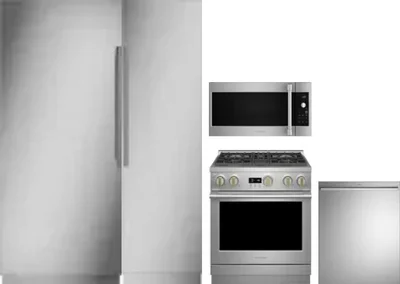 5 Piece Package Includes Refrigerator, Freezer, Range, Microwave And Dishwasher