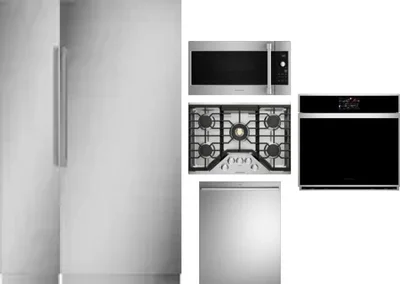 6 Piece Package Includes Refrigerator, Freezer, Cooktop, Wall Oven, Microwave And Dishwasher