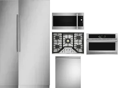 6 Piece Package Includes Refrigerator, Freezer, Cooktop, Wall Oven, Microwave And Dishwasher