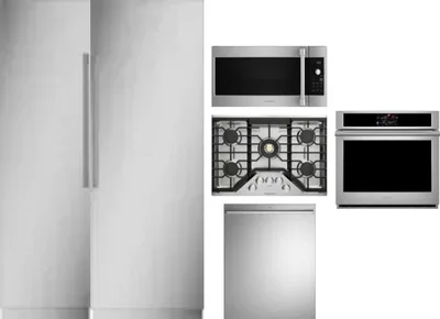 6 Piece Package Includes Refrigerator, Freezer, Cooktop, Wall Oven, Microwave And Dishwasher