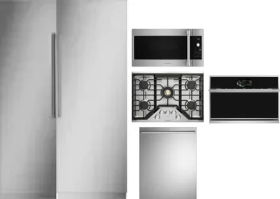 6 Piece Package Includes Refrigerator, Freezer, Cooktop, Wall Oven, Microwave And Dishwasher