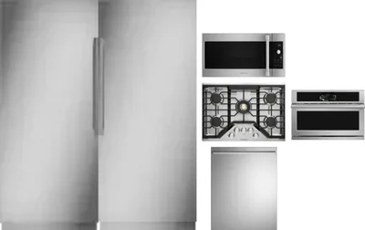 6 Piece Package Includes Refrigerator, Freezer, Cooktop, Wall Oven, Microwave And Dishwasher