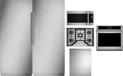 6 Piece Package Includes Refrigerator, Freezer, Cooktop, Wall Oven, Microwave And Dishwasher
