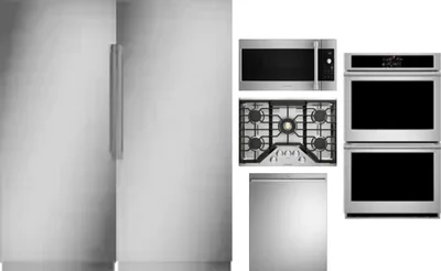 6 Piece Package Includes Refrigerator, Freezer, Cooktop, Wall Oven, Microwave And Dishwasher