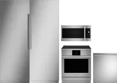 5 Piece Package Includes Refrigerator, Freezer, Range, Microwave And Dishwasher