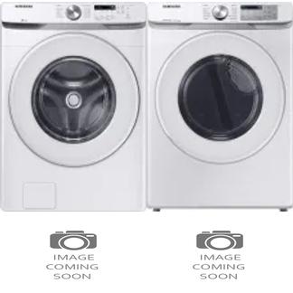 Side by Side Washer & Dryer Set on Pedestals
