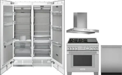 5 Piece Package Includes Refrigerator, Freezer, Range, Hood And Dishwasher