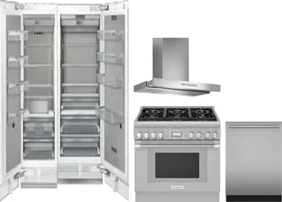 5 Piece Package Includes Refrigerator, Freezer, Range, Hood And Dishwasher