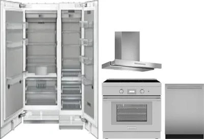 5 Piece Package Includes Refrigerator, Freezer, Range, Hood And Dishwasher