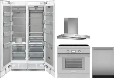 5 Piece Package Includes Refrigerator, Freezer, Range, Hood And Dishwasher