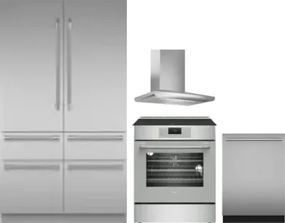 4 Piece Package Includes Refrigerator, Range, Hood And Dishwasher