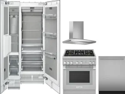 5 Piece Package Includes Refrigerator, Freezer, Range, Hood And Dishwasher