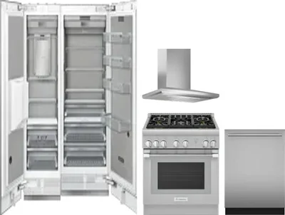 5 Piece Package Includes Refrigerator, Freezer, Range, Hood And Dishwasher