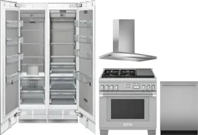 5 Piece Package Includes Refrigerator, Freezer, Range, Hood And Dishwasher