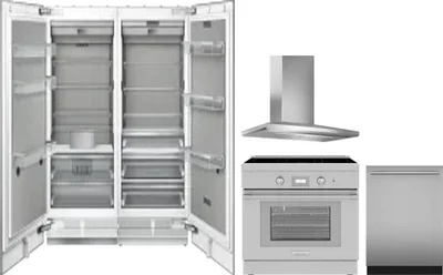 5 Piece Package Includes Refrigerator, Freezer, Range, Hood And Dishwasher