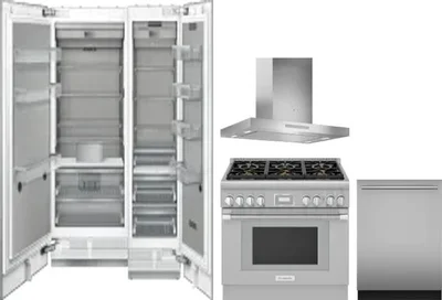 5 Piece Package Includes Refrigerator, Freezer, Range, Hood And Dishwasher