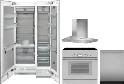 5 Piece Package Includes Refrigerator, Freezer, Range, Hood And Dishwasher