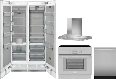 5 Piece Package Includes Refrigerator, Freezer, Range, Hood And Dishwasher