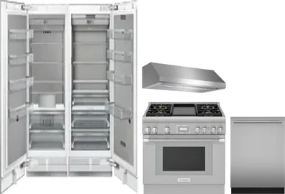 5 Piece Package Includes Refrigerator, Freezer, Range, Hood And Dishwasher