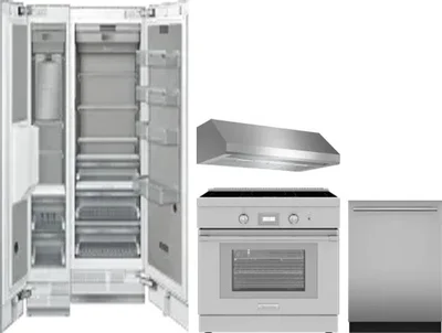 5 Piece Package Includes Refrigerator, Freezer, Range, Hood And Dishwasher