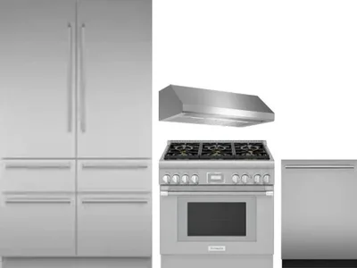 4 Piece Package Includes Refrigerator, Range, Hood And Dishwasher